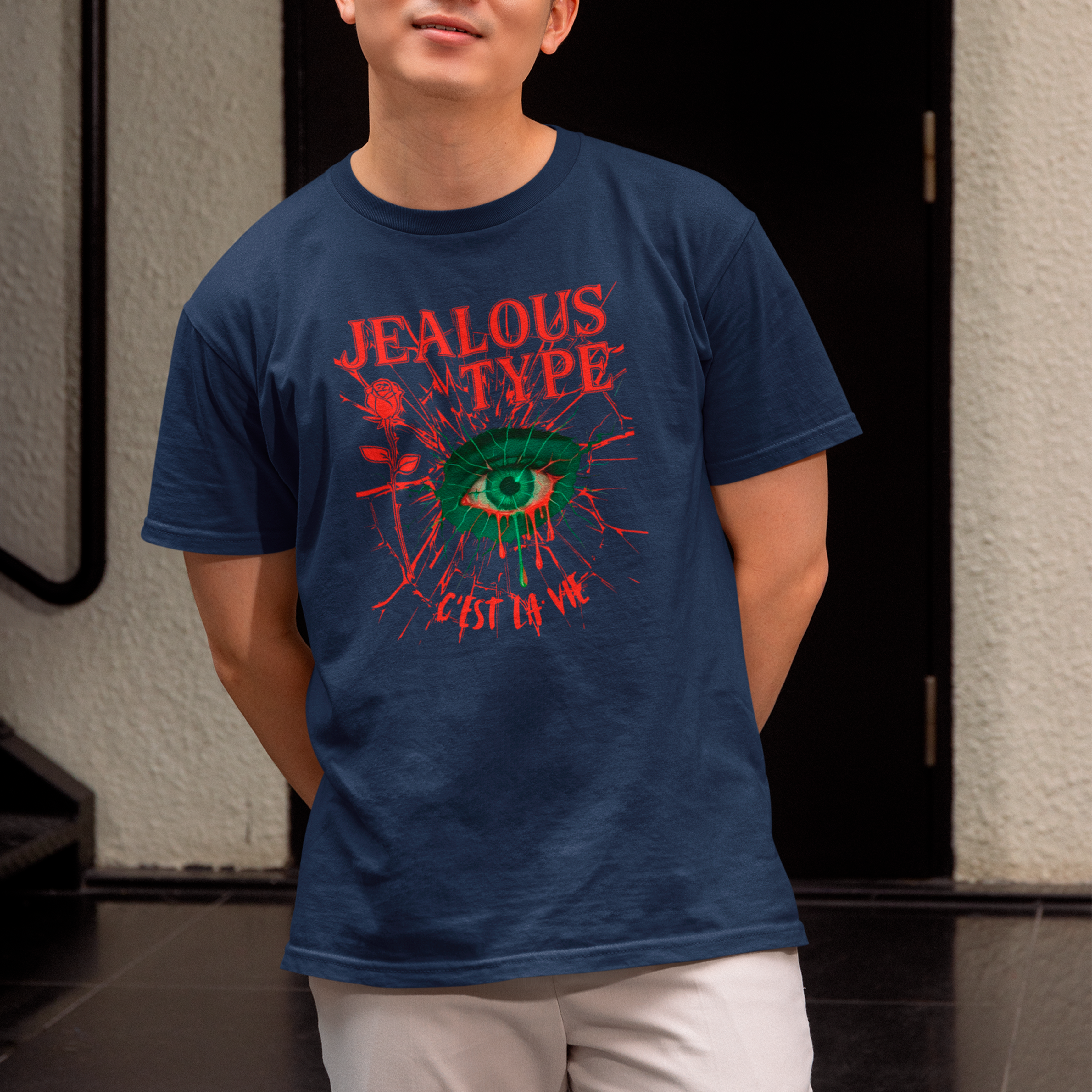 Camiseta Básica Doja Cat Jealous Type - Azul-marinho