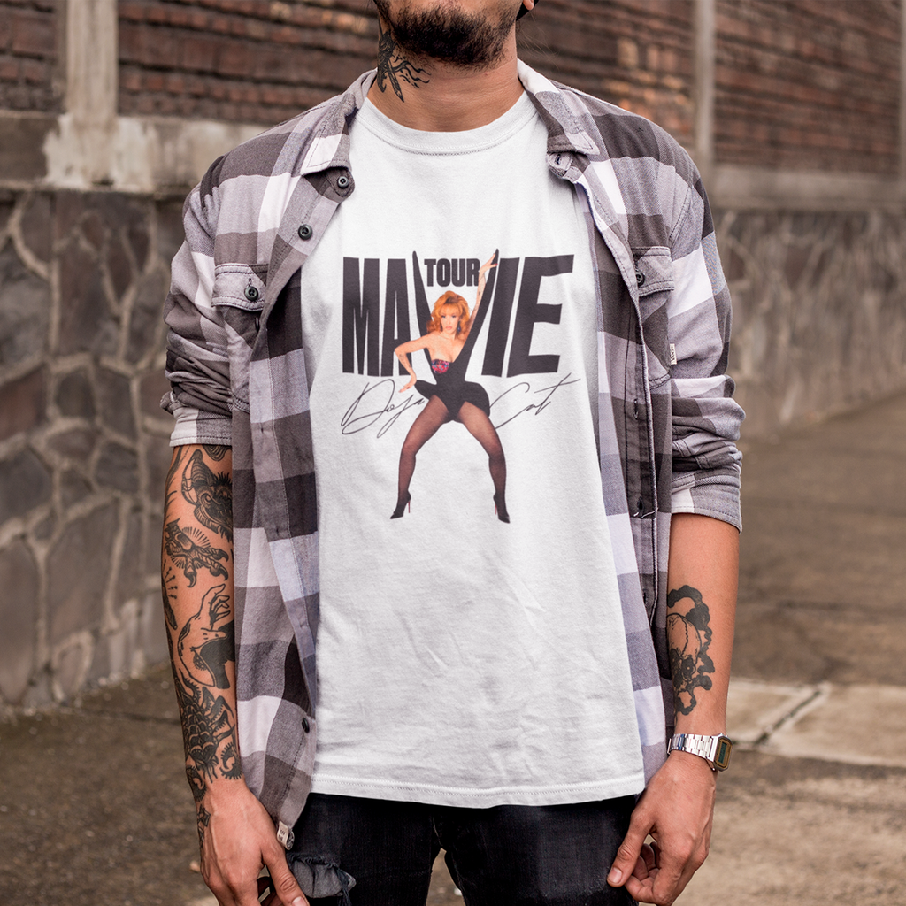 Camiseta Doja Cat Mavie Tour branca
