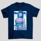 Camiseta Doja Cat Blue Poster azul-marinho