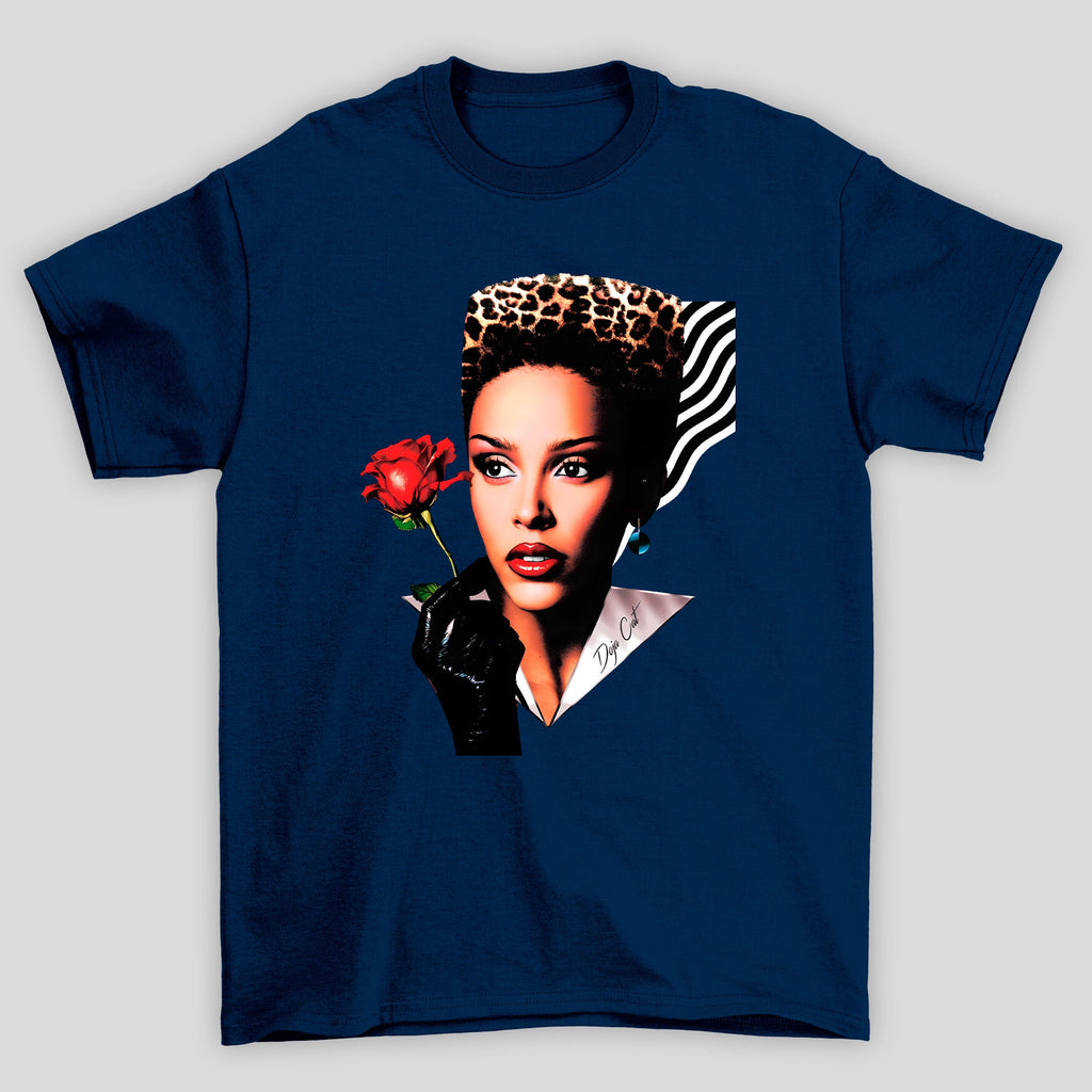 Camiseta Básica Doja Cat Hair Style - Azul-marinho