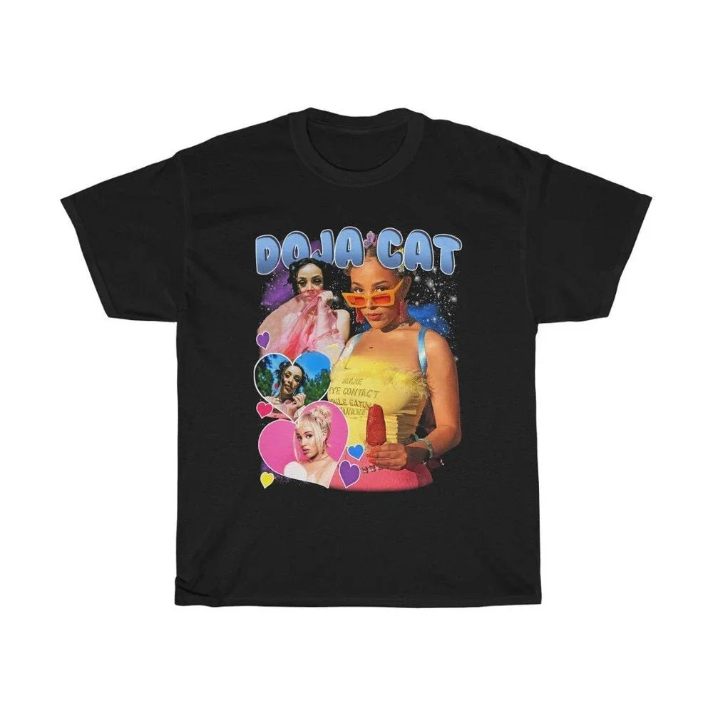 Camiseta Básica Doja Cat - Preto
