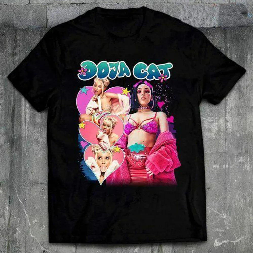 Camiseta Básica Doja Cat Style - Preto