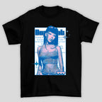 Camiseta Doja Cat Blue Poster preta