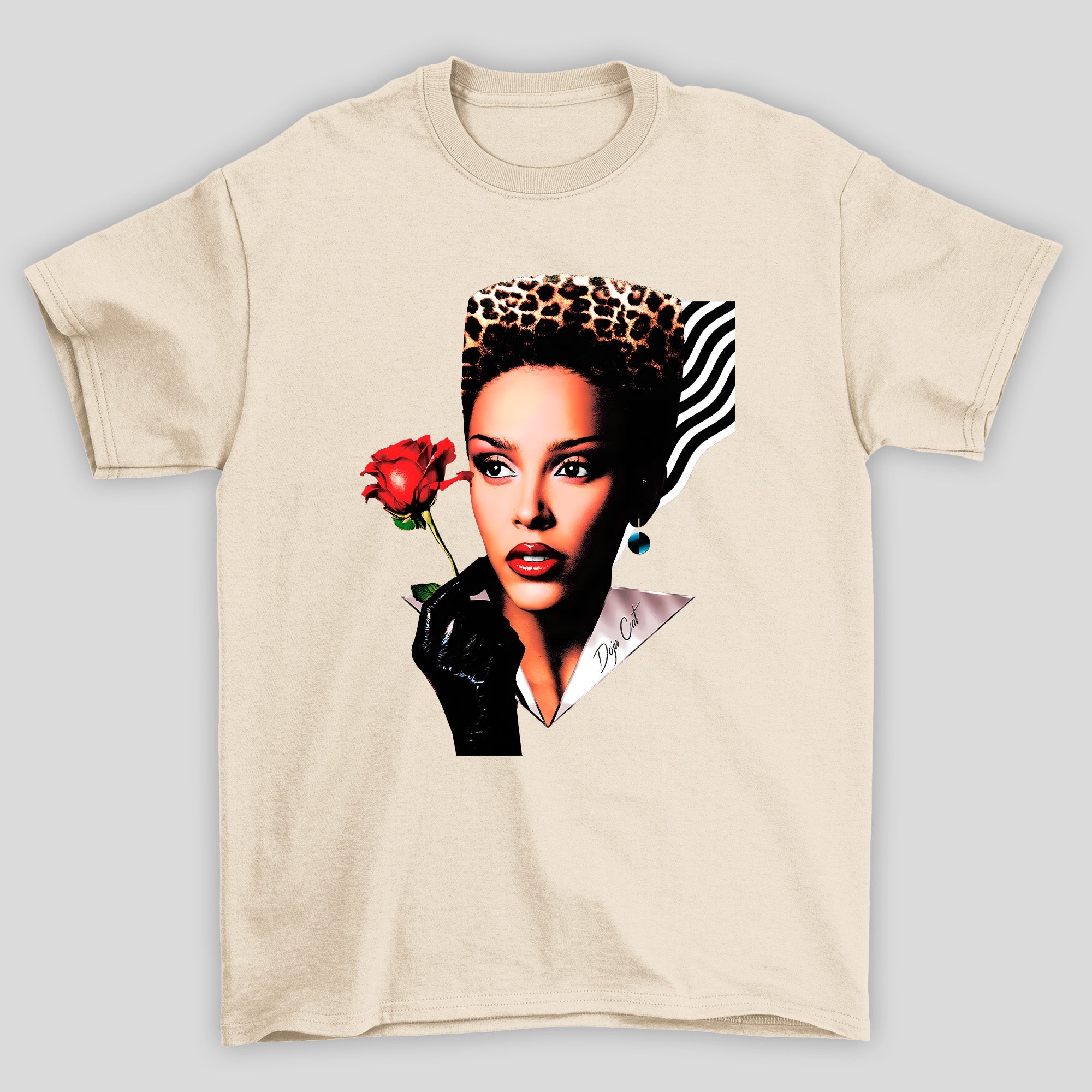 Camiseta Básica Doja Cat Hair Style - Pérola