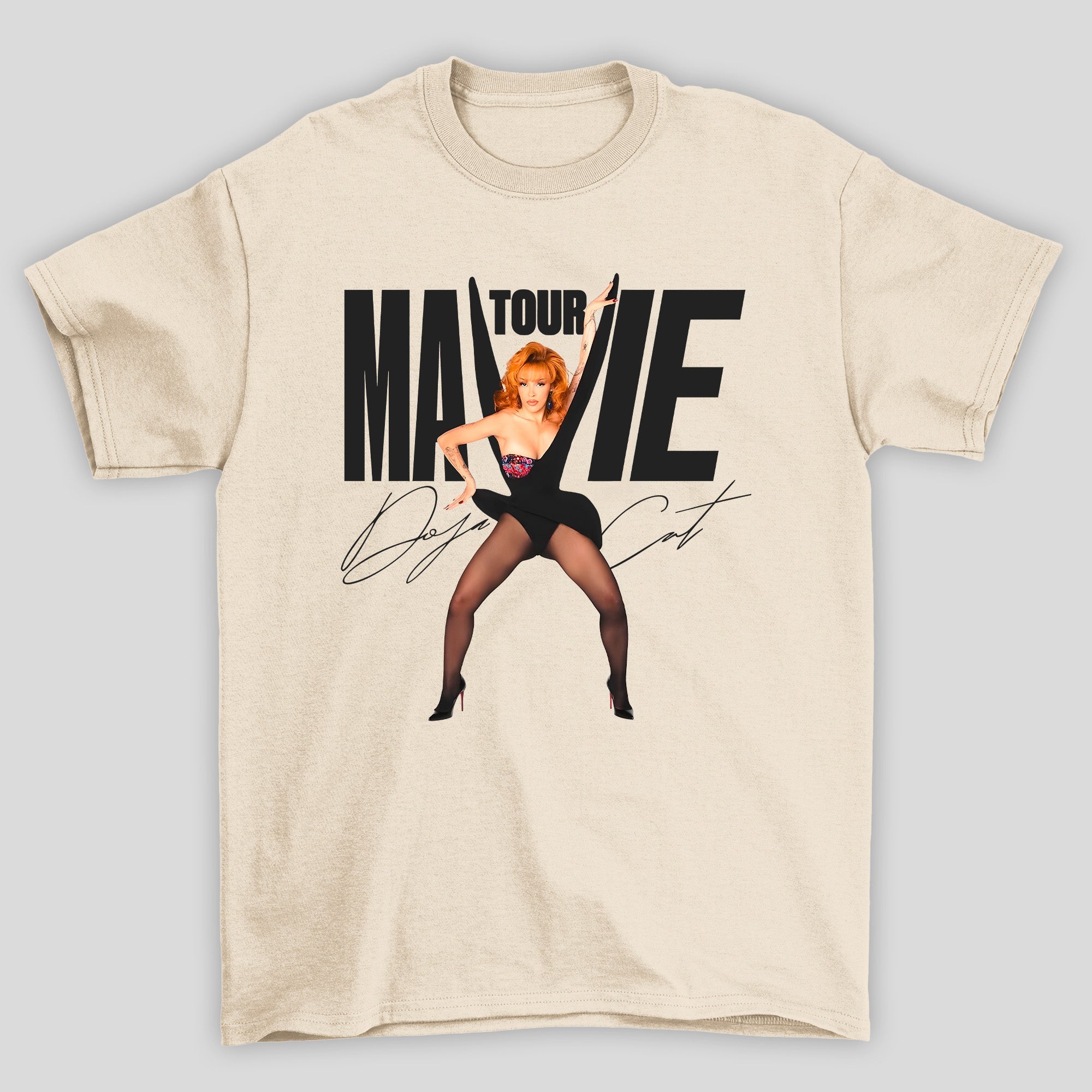Camiseta Básica Doja Cat Mavie Tour - Pérola