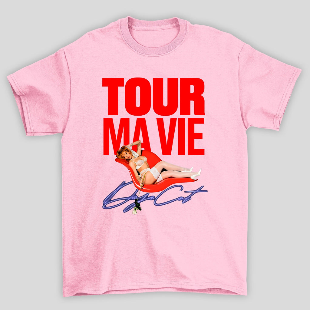 Camiseta Doja Cat Tour Ma Vie rosa