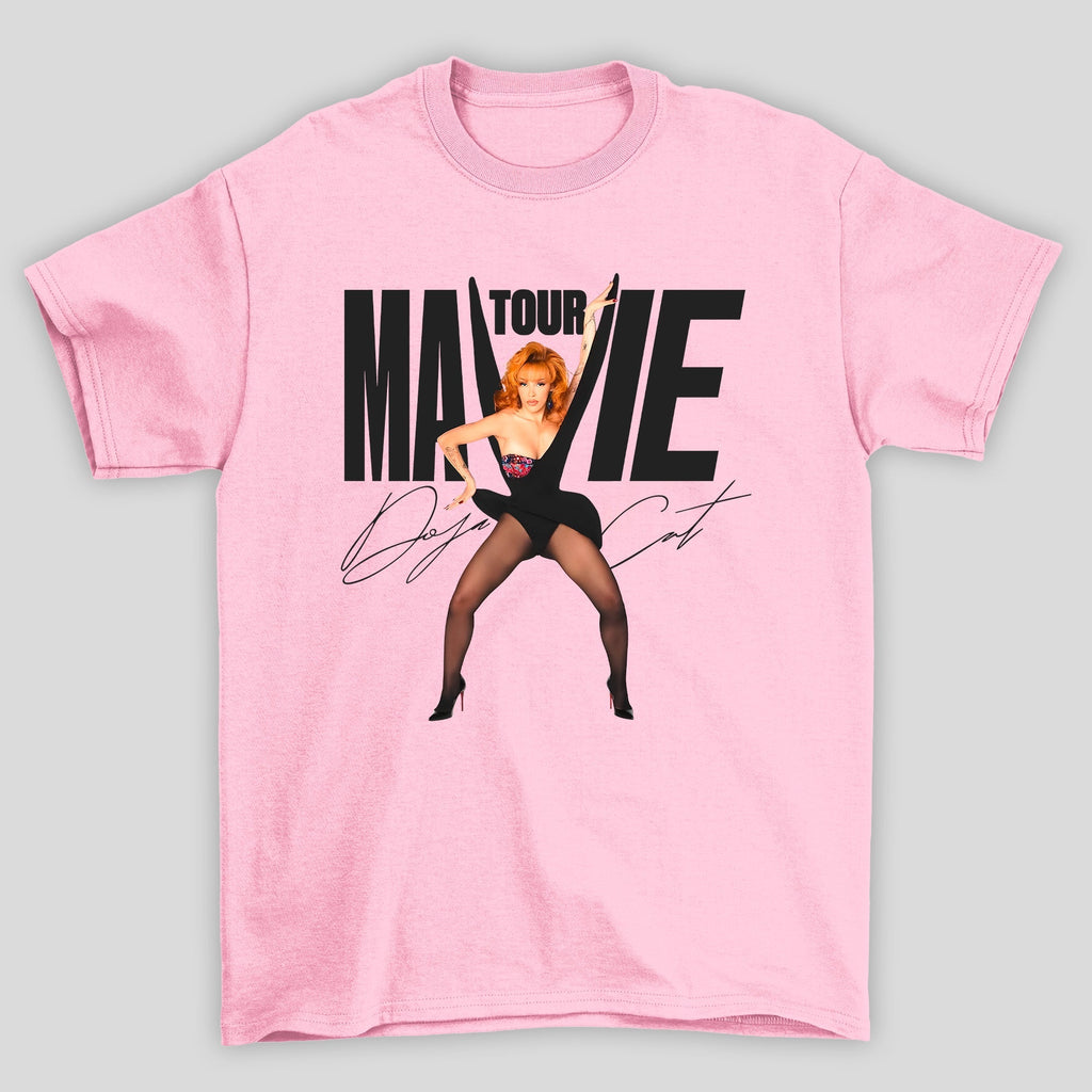 Camiseta Doja Cat Mavie Tour rosa