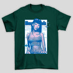 Camiseta Doja Cat Blue Poster verde