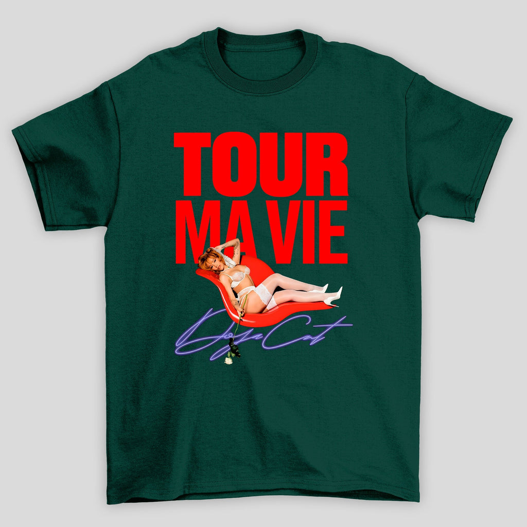 Camiseta Doja Cat Tour Ma Vie verde