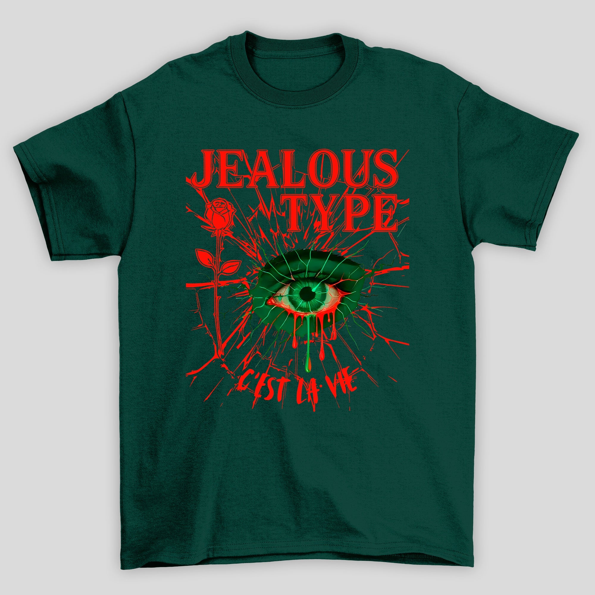 Camiseta Básica Doja Cat Jealous Type - Verde