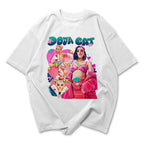 Camiseta Oversized Doja Cat Style - Branco