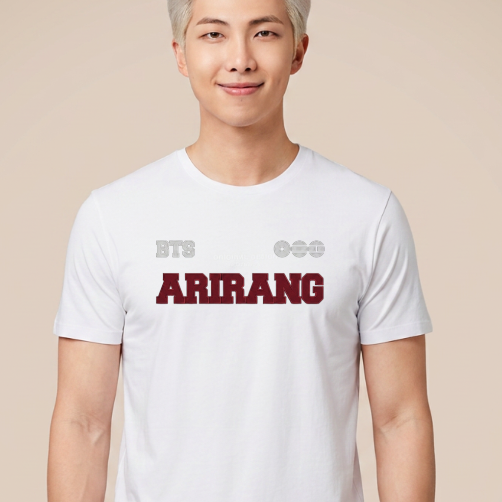 Camiseta BTS Arirang - Branca (RM)
