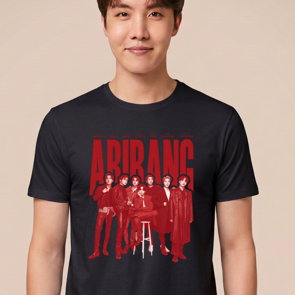 Camiseta BTS Arirang Nomes - Preta (J-Hope)
