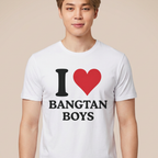 Camiseta I Love Bangtan Boys - Branca (Jimin)