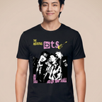 Camiseta BTS The Rockstars Rock and Roll - Preta (V)