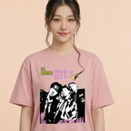Camiseta BTS The Rockstars Rock and Roll - Rosa (Wonyoung)