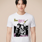 Camiseta BTS The Rockstars Rock and Roll - Branca (Suga)