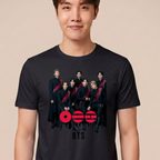 Camiseta BTS World Tour 2026 Uniforme - Preta (J-Hope)