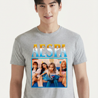 Camiseta Aespa Aesthetic cinza