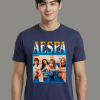 Camiseta Aespa Aesthetic azul