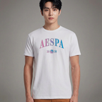 Camiseta Aespa College branca