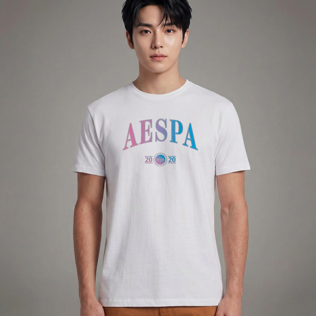 Camiseta Básica Aespa College - Branca