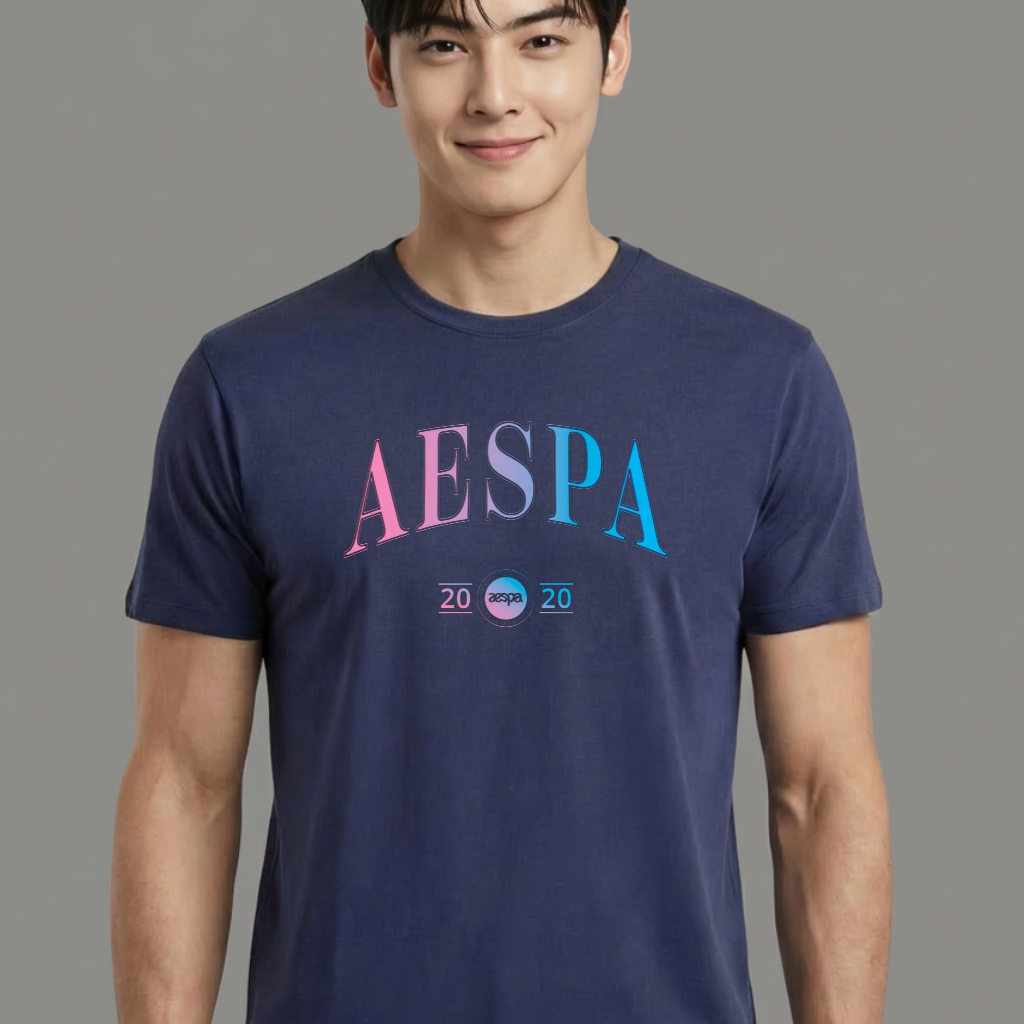 Camiseta Aespa College azul