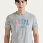 Camiseta Aespa College cinza