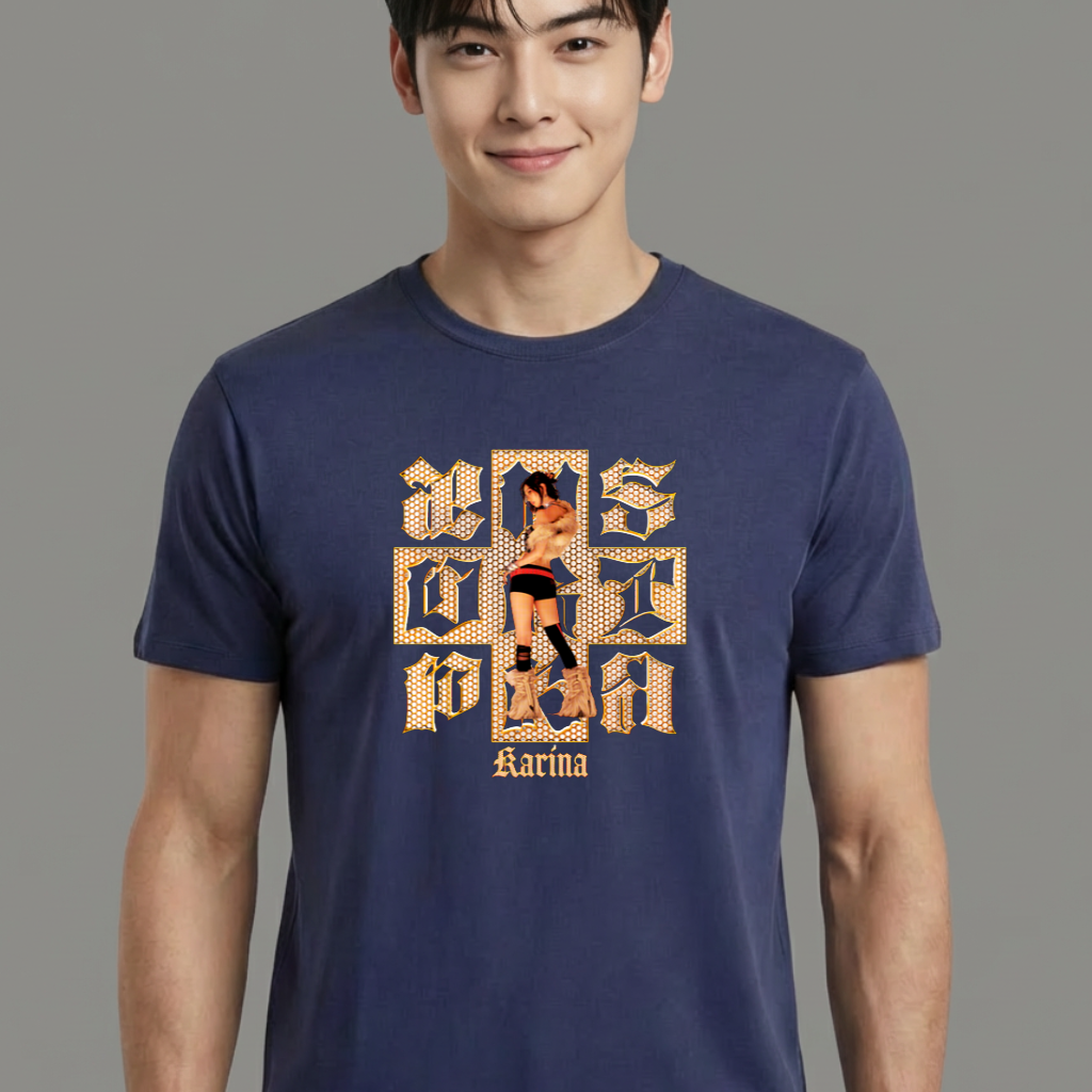 Camiseta camiseta-basica-aespa-dirty-work-karina - Azul