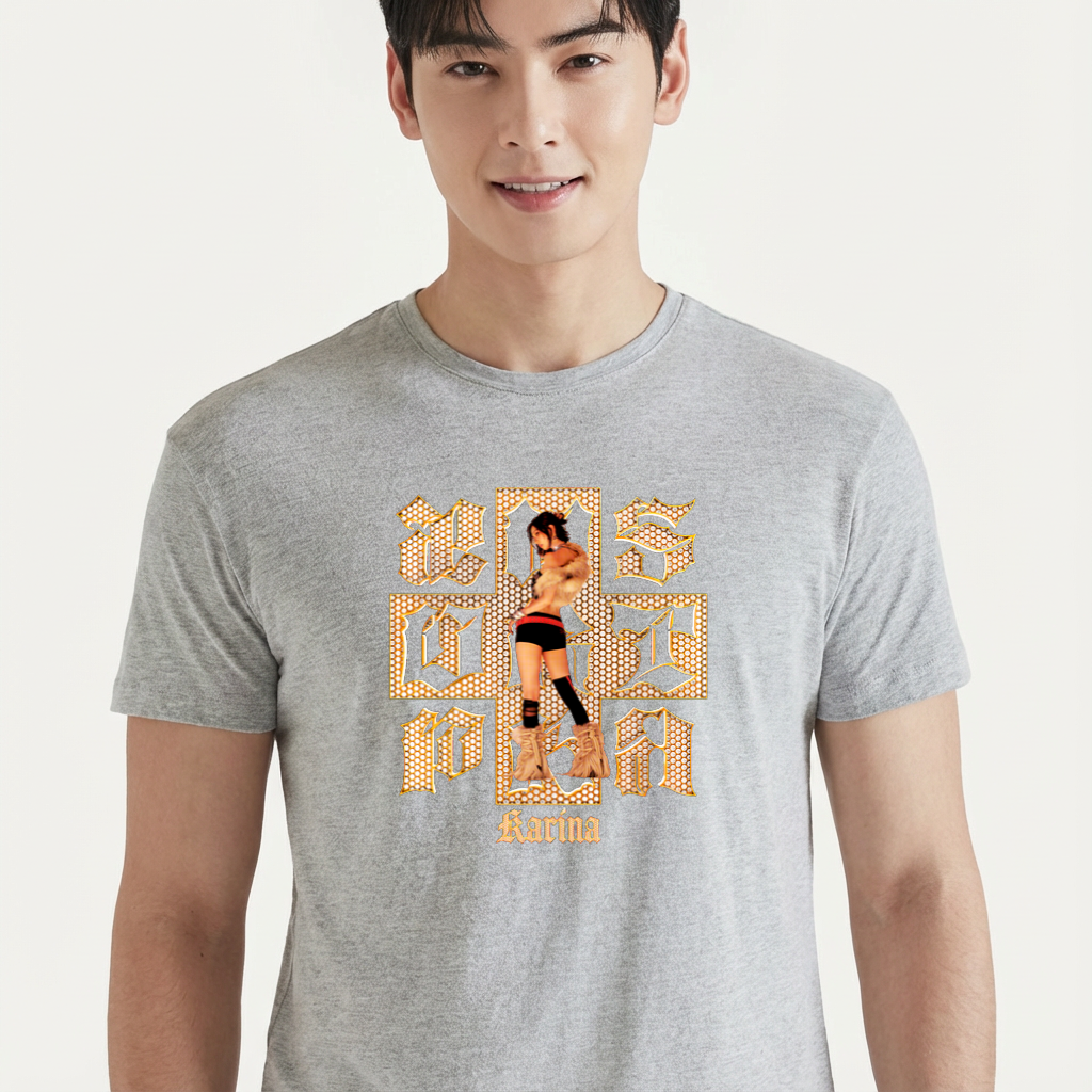 Camiseta Aespa Dirty Work Karina cinza