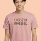 Camiseta Aespa Dirty Work Logo rosa