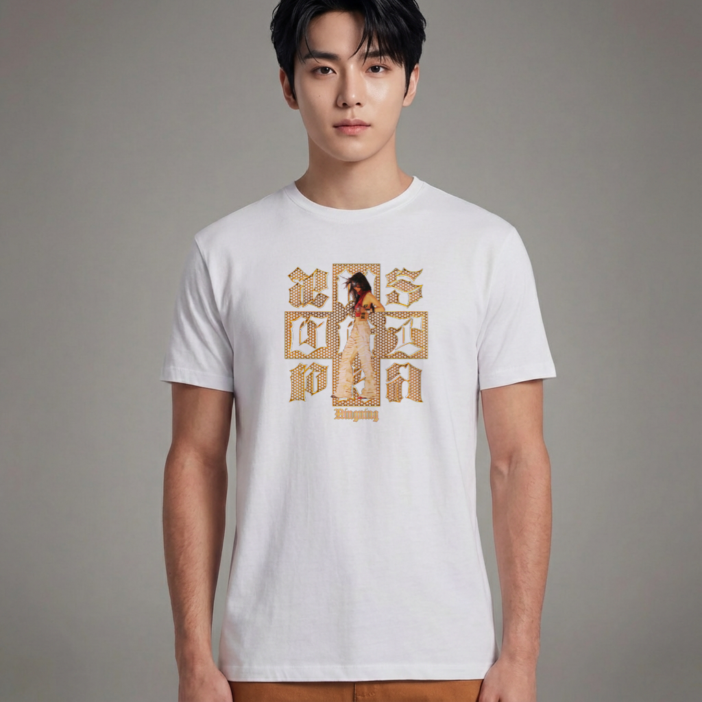 Camiseta Aespa Dirty Work Ningning branca