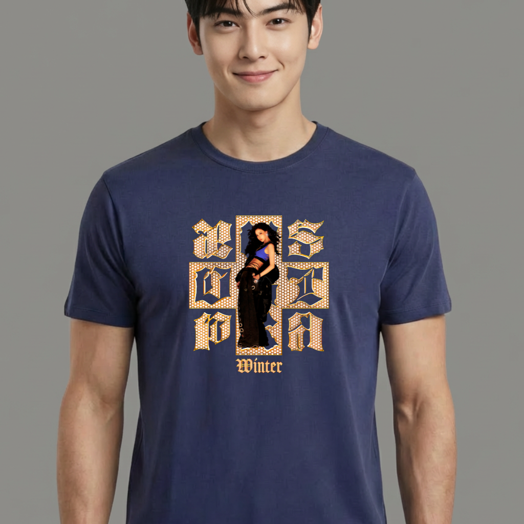 Camiseta Aespa Dirty Work Winter azul