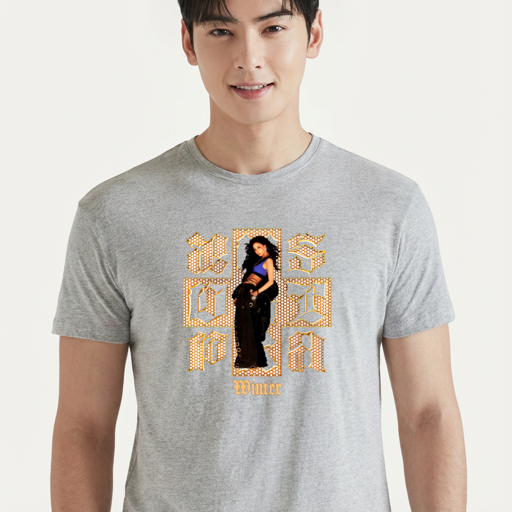 Camiseta camiseta-basica-aespa-dirty-work-winter - Cinza