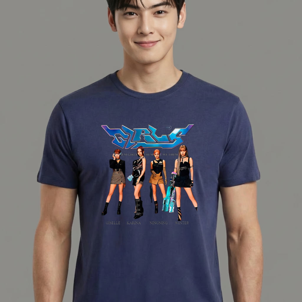 Camiseta camiseta-basica-aespa-girls - Azul