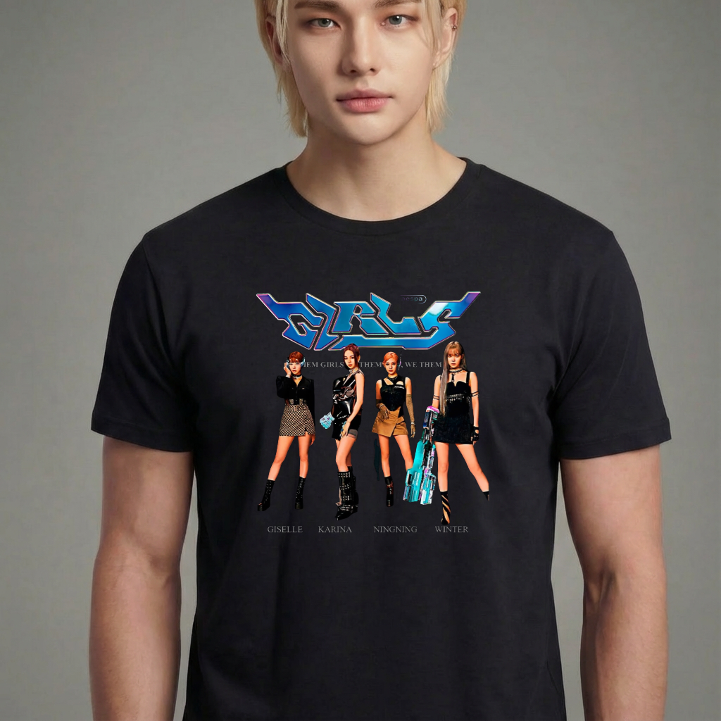 Camiseta Aespa Girls preta
