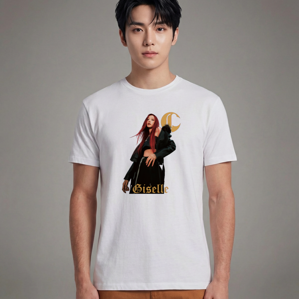 Camiseta Básica Aespa Giselle - Branca