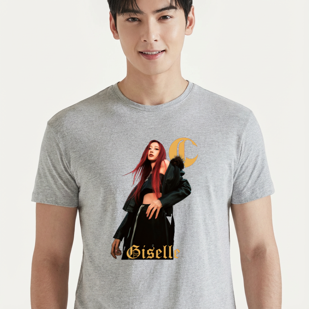 Camiseta camiseta-basica-aespa-giselle - Cinza