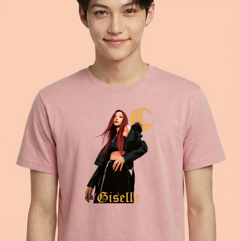 Camiseta camiseta-basica-aespa-giselle - Rosa