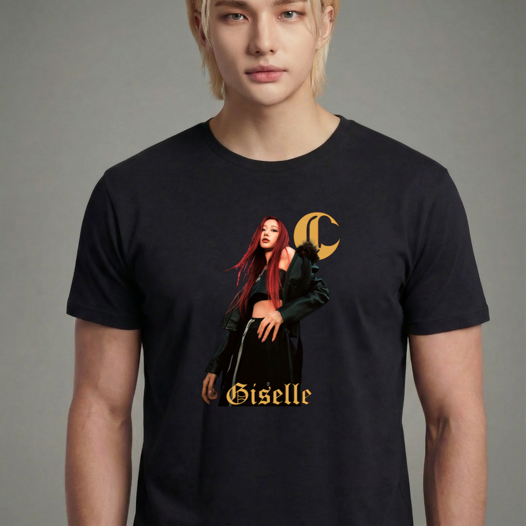 Camiseta camiseta-basica-aespa-giselle - Preta