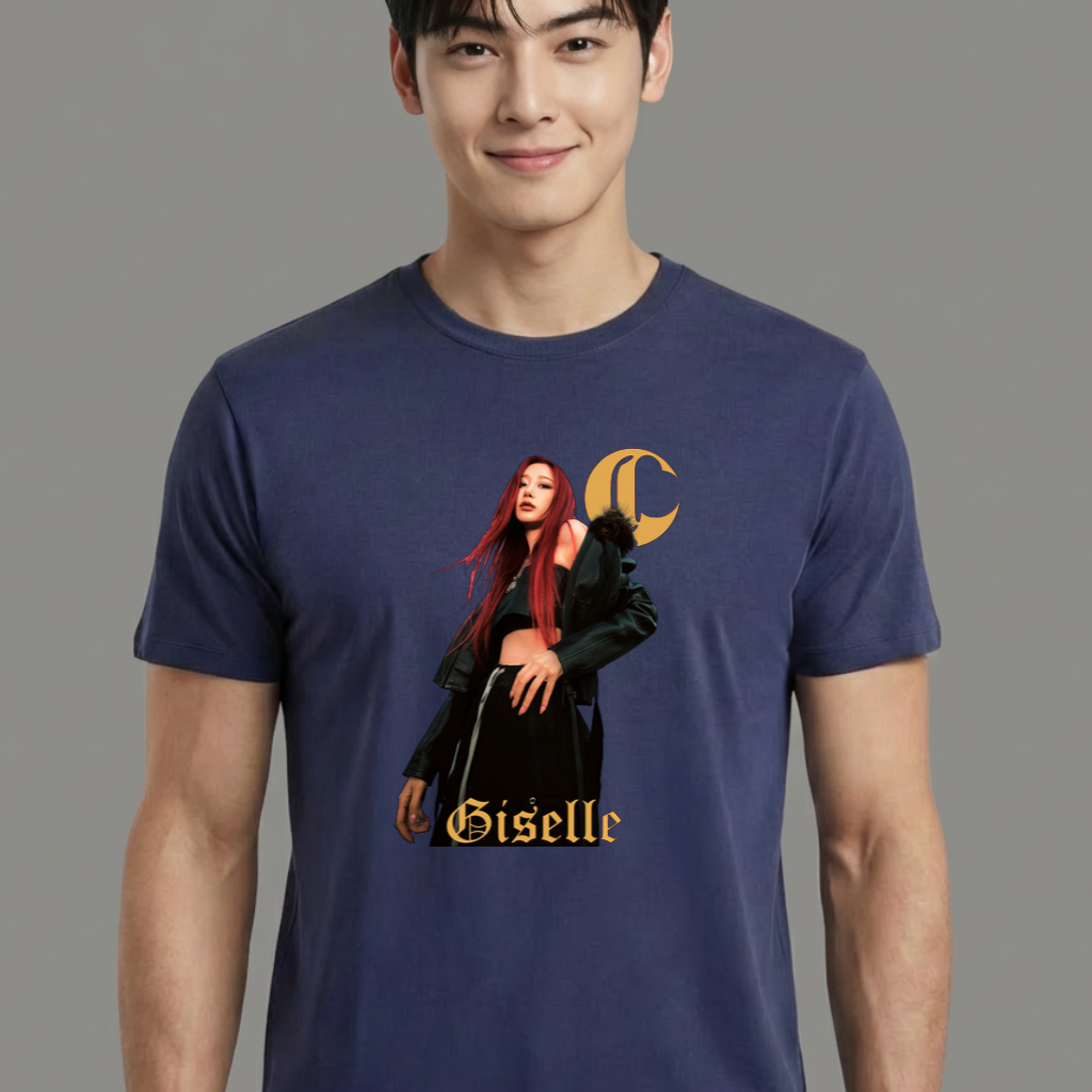 Camiseta camiseta-basica-aespa-giselle - Azul