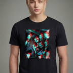 Camiseta Aespa Glitch preta