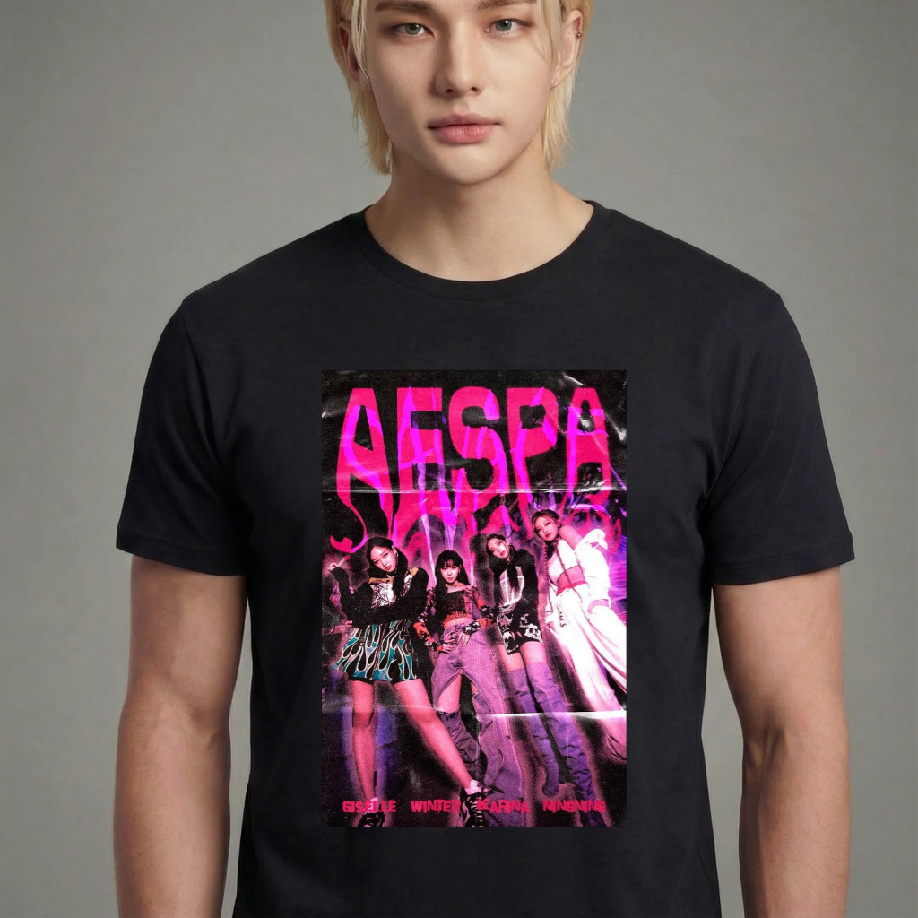 Camiseta Aespa Graphic preta