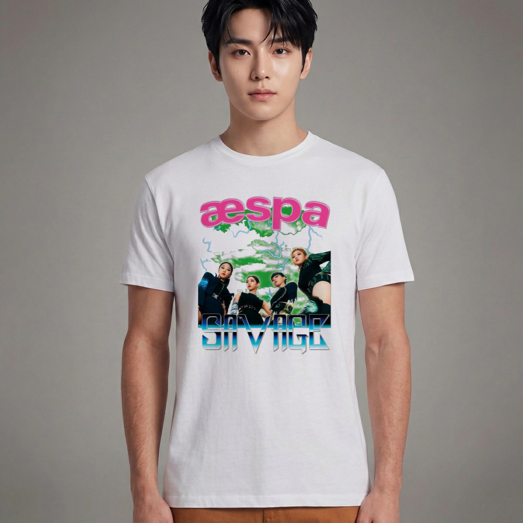 Camiseta Básica Aespa Group - Branca