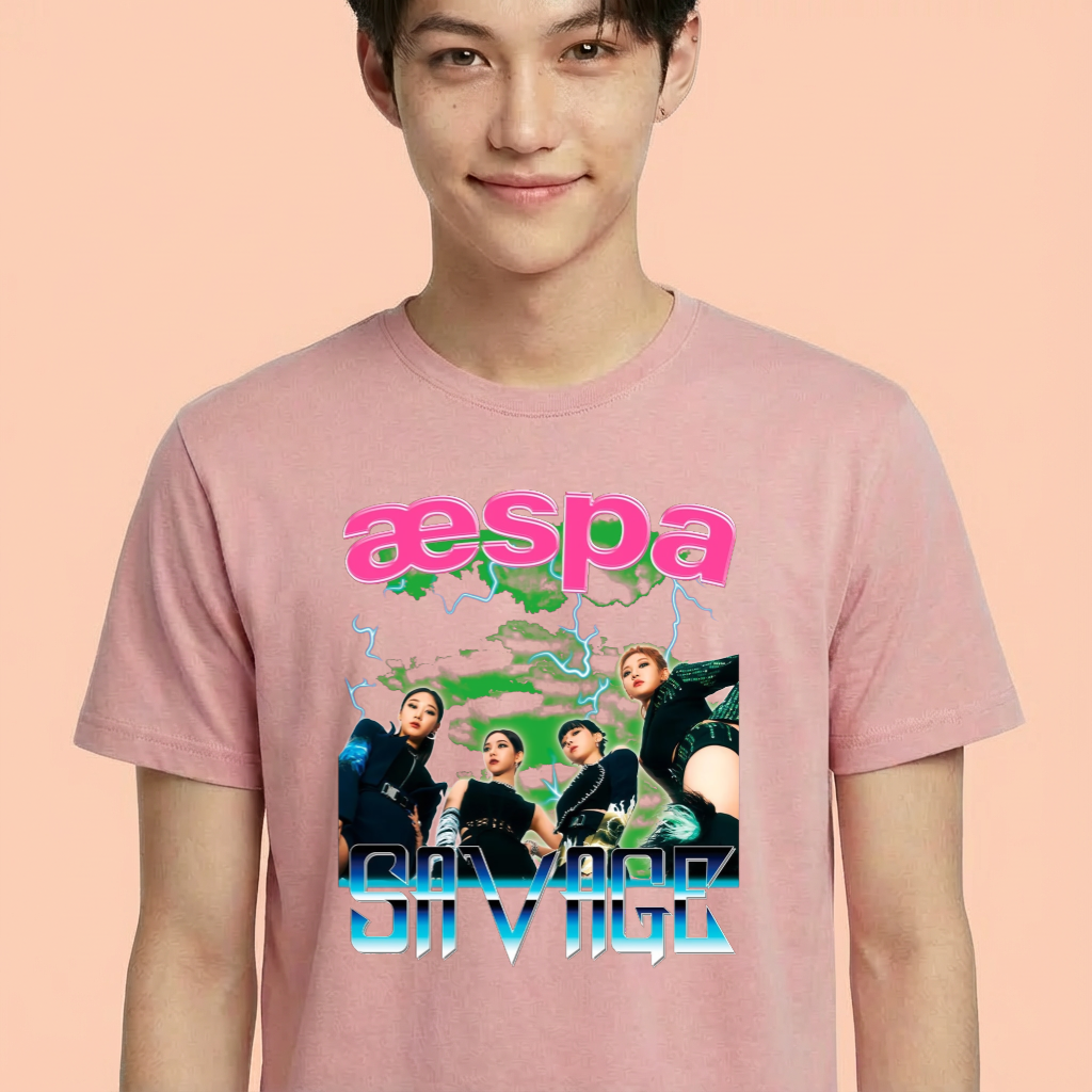 Camiseta Aespa Group rosa