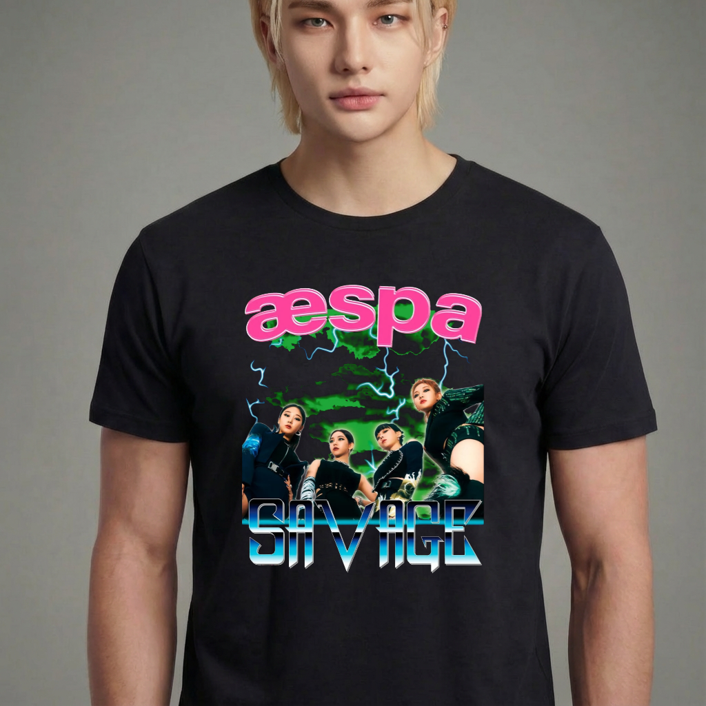 Camiseta Aespa Group preta