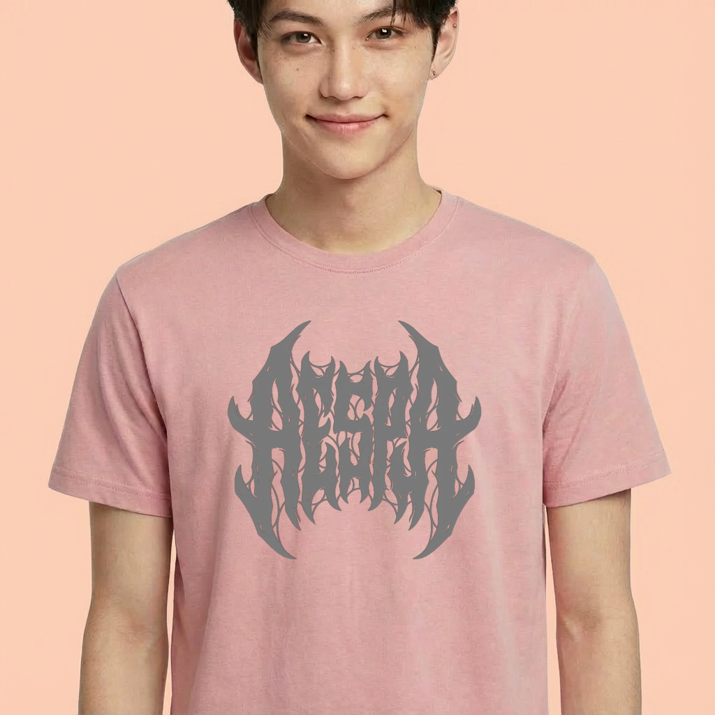 Camiseta camiseta-basica-aespa-heavy-metal - Rosa