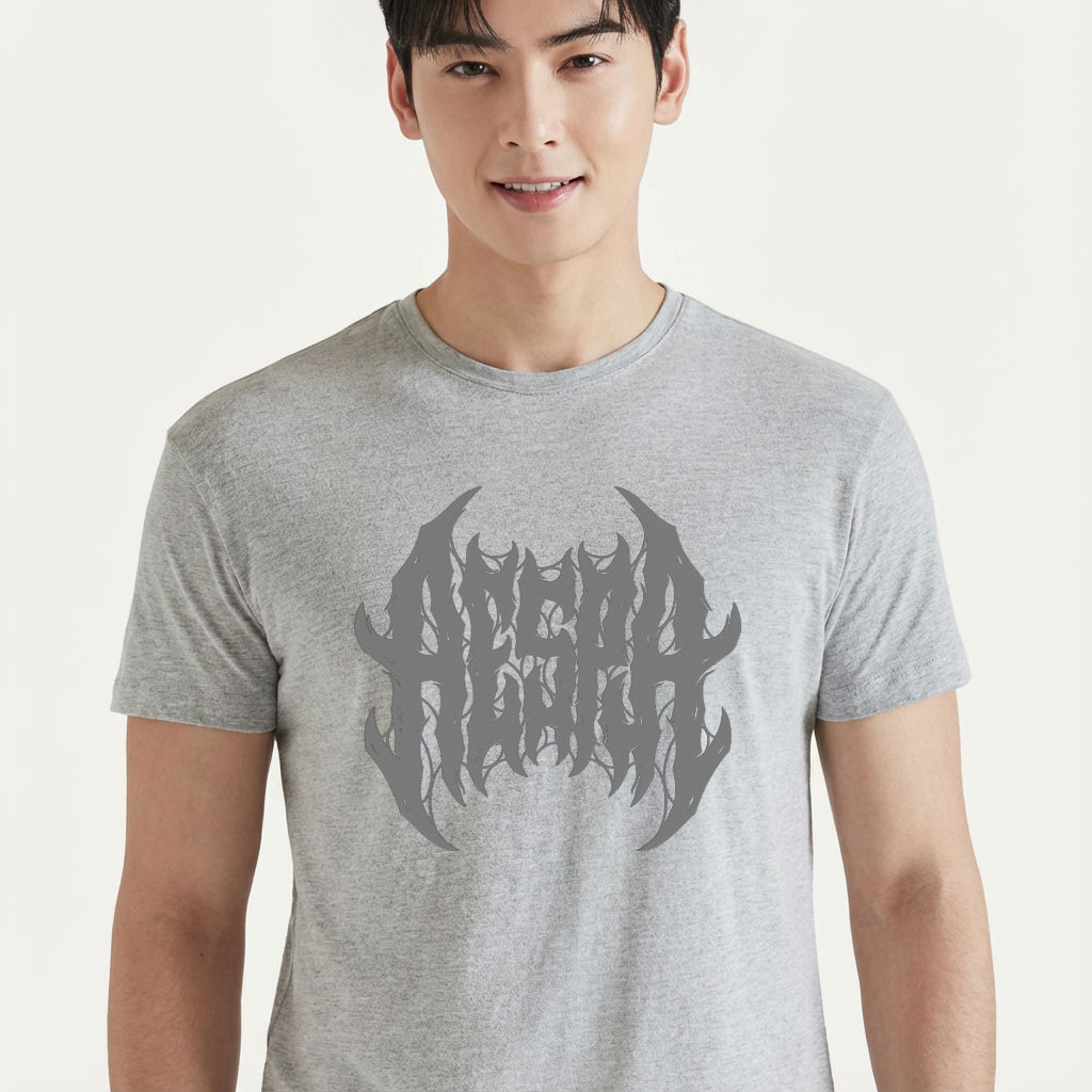 Camiseta Aespa Heavy Metal cinza