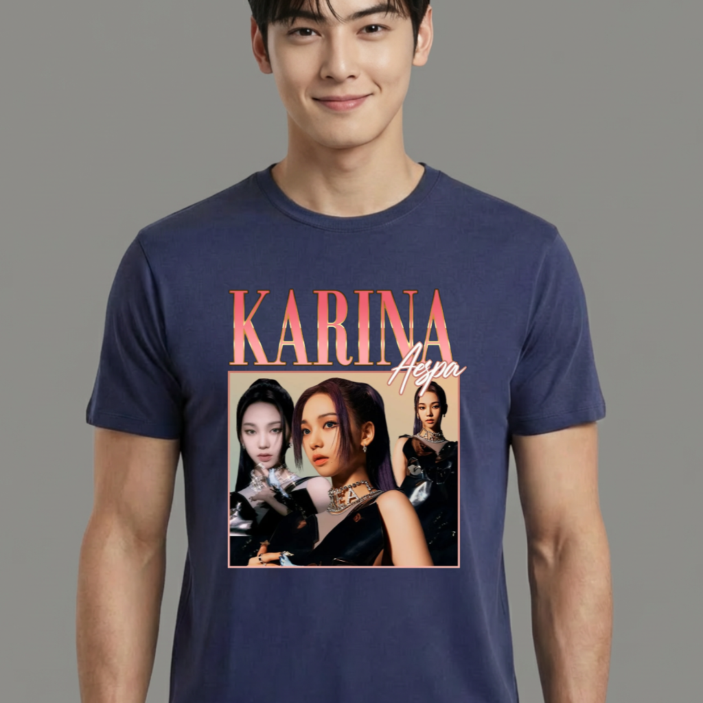Camiseta Aespa Karina Graphic azul