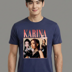 Camiseta Aespa Karina Graphic azul
